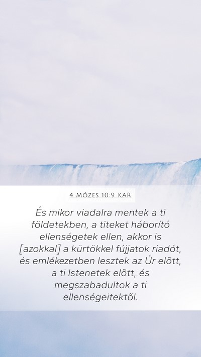 4 Mózes 10:9 KAR Bible Verse Image