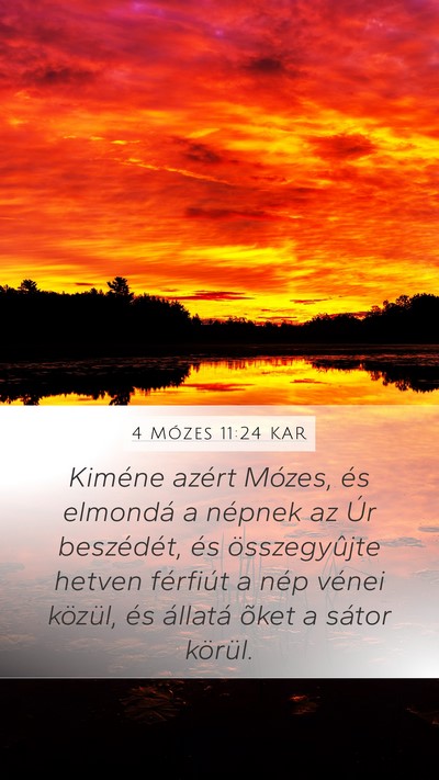 4 Mózes 11:24 KAR Bible Verse Image