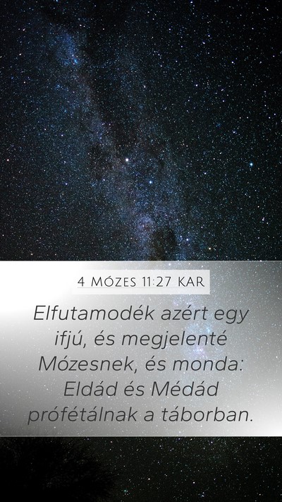 4 Mózes 11:27 KAR Bible Verse Image