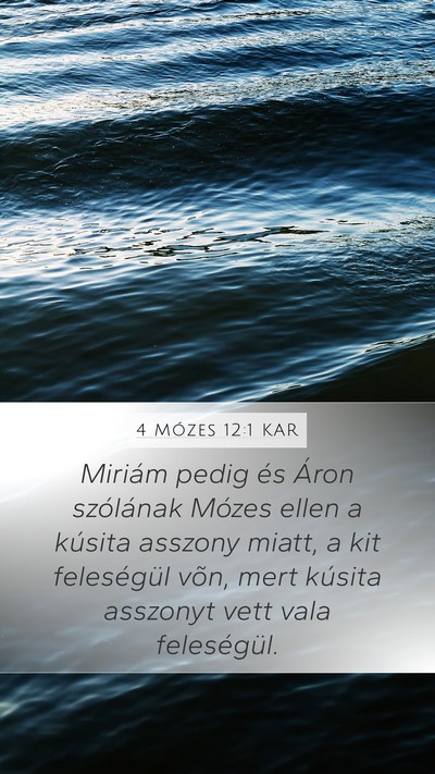 4 Mózes 12:1 KAR Bible Verse Image