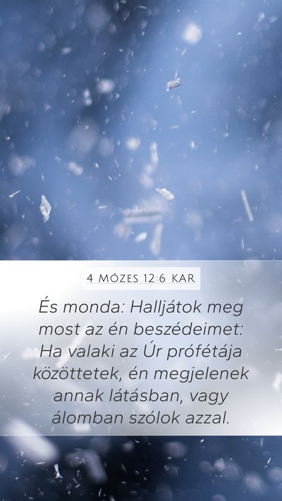4 Mózes 12:6 KAR Bible Verse Image