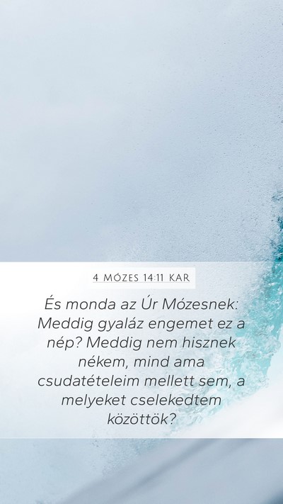 4 Mózes 14:11 KAR Bible Verse Image