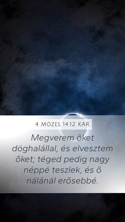 4 Mózes 14:12 KAR Bible Verse Image