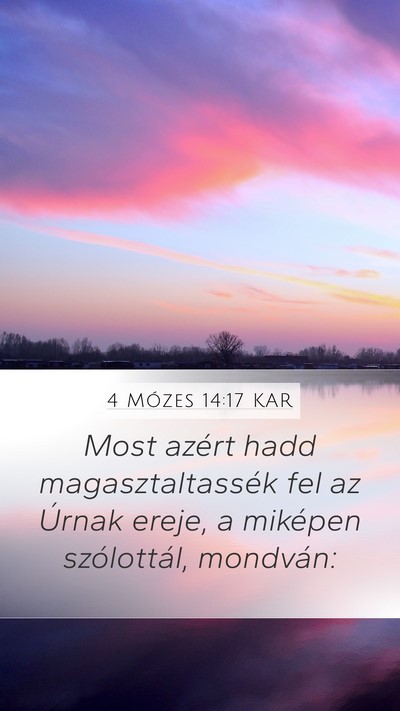 4 Mózes 14:17 KAR Bible Verse Image