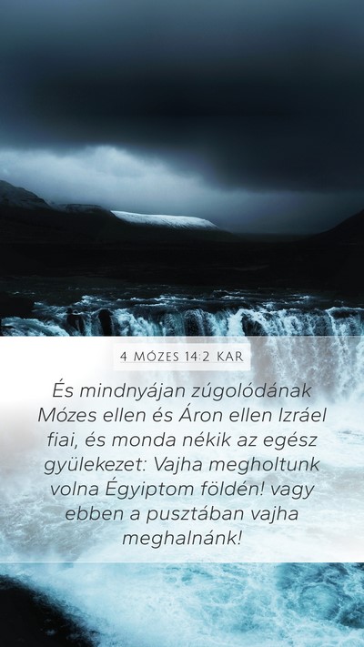 4 Mózes 14:2 KAR Bible Verse Image