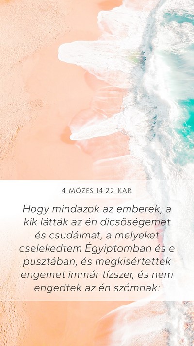 4 Mózes 14:22 KAR Bible Verse Image