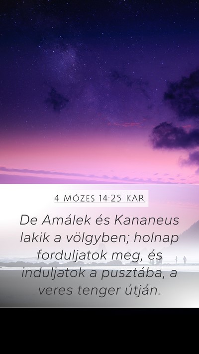 4 Mózes 14:25 KAR Bible Verse Image