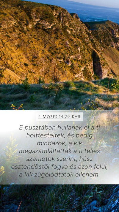 4 Mózes 14:29 KAR Bible Verse Image