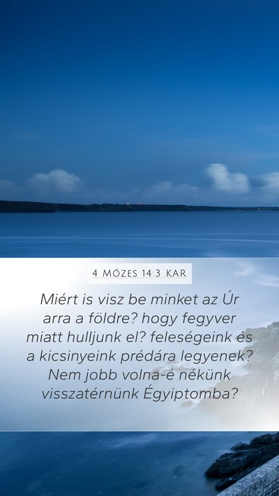 4 Mózes 14:3 KAR Bible Verse Image