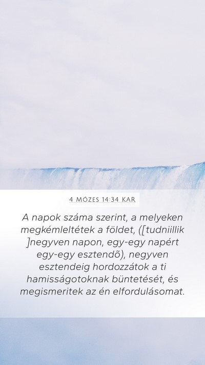 4 Mózes 14:34 KAR Bible Verse Image