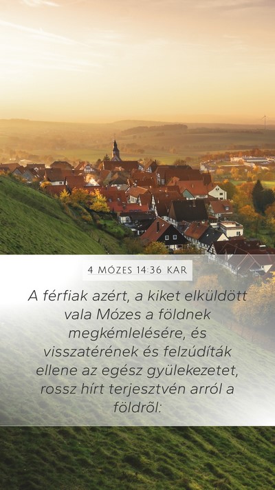 4 Mózes 14:36 KAR Bible Verse Image