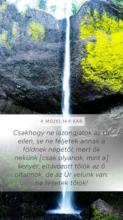 4 Mózes 14:9 KAR Bible Verse Image