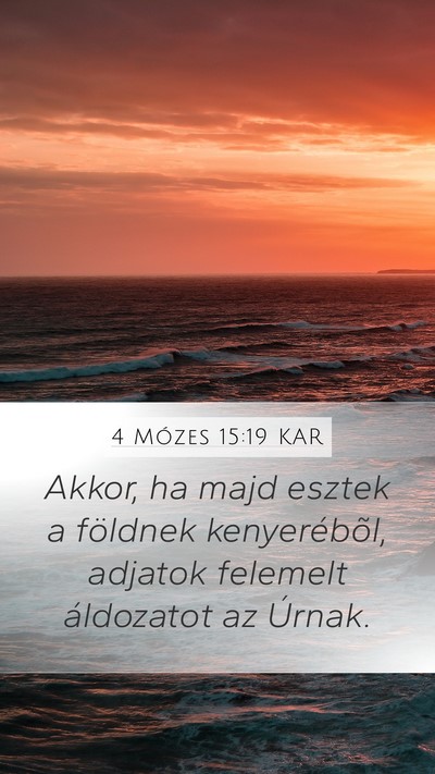 4 Mózes 15:19 KAR Bible Verse Image