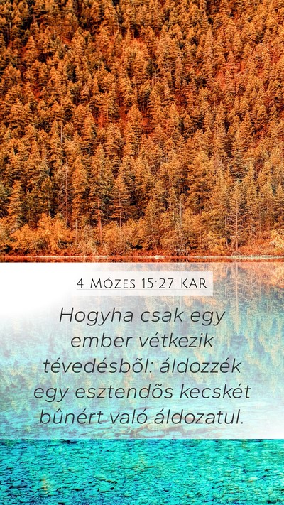 4 Mózes 15:27 KAR Bible Verse Image