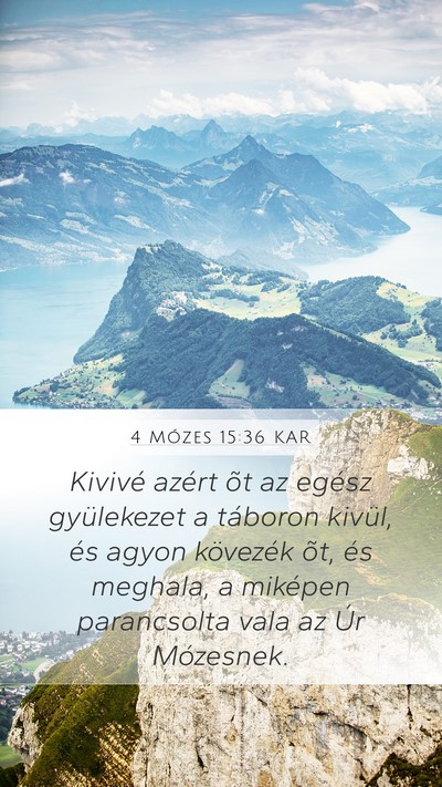 4 Mózes 15:36 KAR Bible Verse Image
