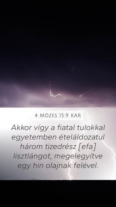 4 Mózes 15:9 KAR Bible Verse Image