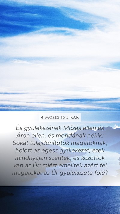 4 Mózes 16:3 KAR Bible Verse Image