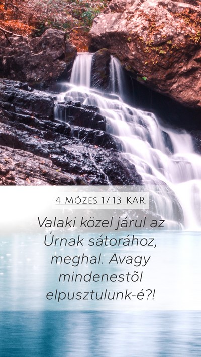 4 Mózes 17:13 KAR Bible Verse Image