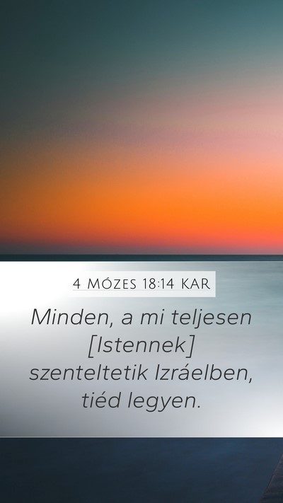 4 Mózes 18:14 KAR Bible Verse Image