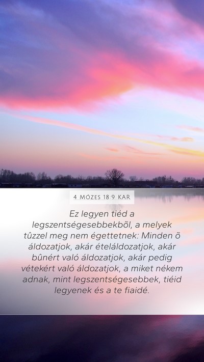 4 Mózes 18:9 KAR Bible Verse Image