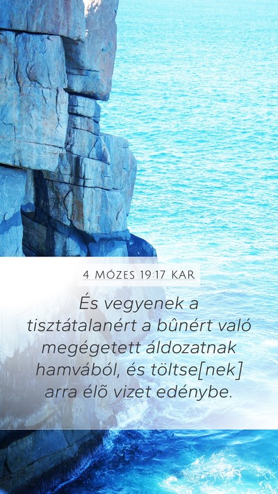 4 Mózes 19:17 KAR Bible Verse Image