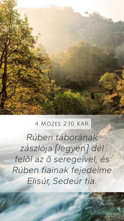 4 Mózes 2:10 KAR Bible Verse Image