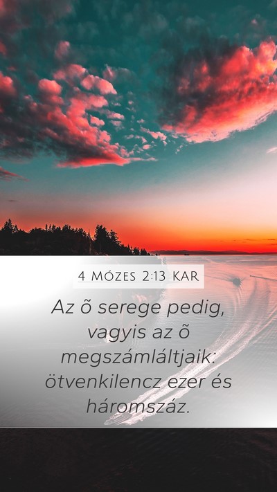 4 Mózes 2:13 KAR Bible Verse Image