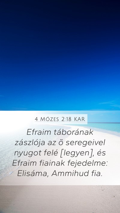4 Mózes 2:18 KAR Bible Verse Image