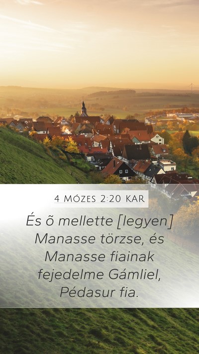 4 Mózes 2:20 KAR Bible Verse Image