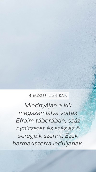 4 Mózes 2:24 KAR Bible Verse Image