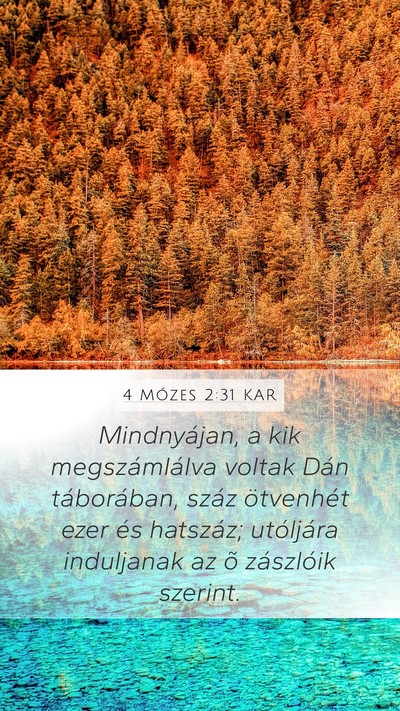 4 Mózes 2:31 KAR Bible Verse Image