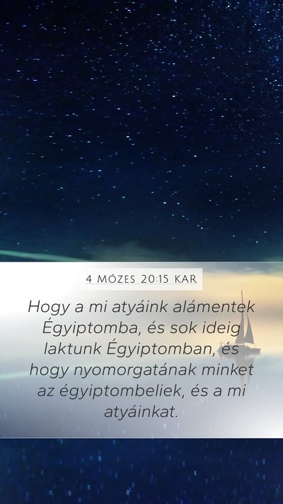 4 Mózes 20:15 KAR Bible Verse Image