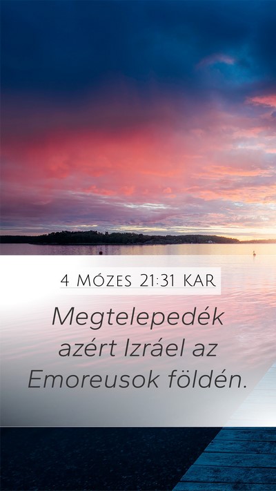 4 Mózes 21:31 KAR Bible Verse Image