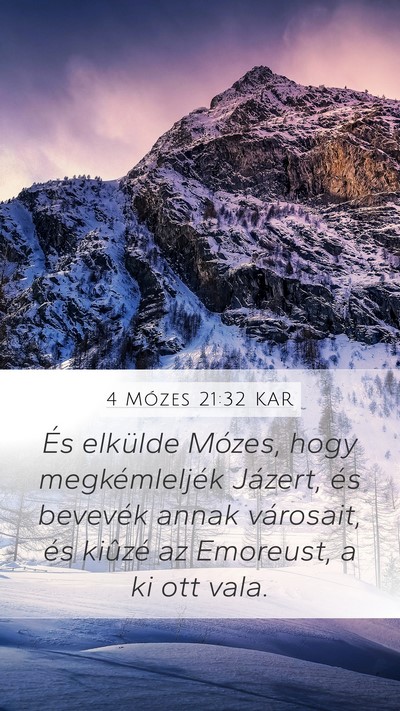4 Mózes 21:32 KAR Bible Verse Image