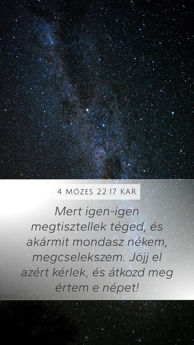 4 Mózes 22:17 KAR Bible Verse Image