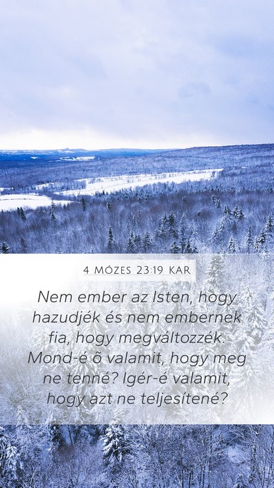 4 Mózes 23:19 KAR Bible Verse Image