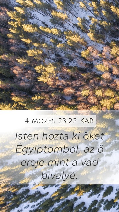 4 Mózes 23:22 KAR Bible Verse Image