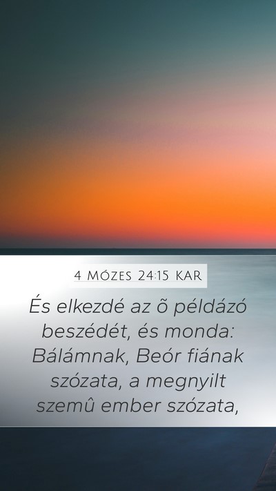 4 Mózes 24:15 KAR Bible Verse Image