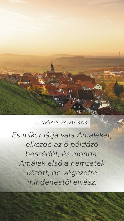 4 Mózes 24:20 KAR Bible Verse Image