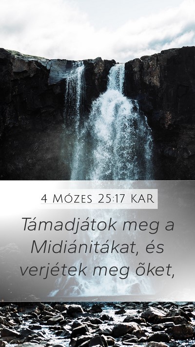4 Mózes 25:17 KAR Bible Verse Image