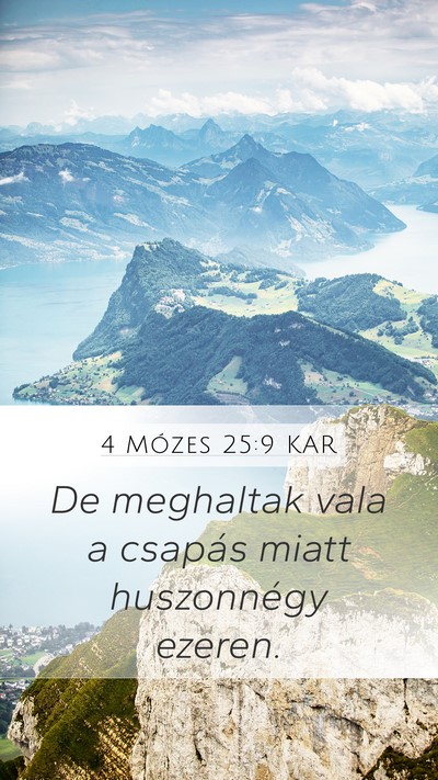 4 Mózes 25:9 KAR Bible Verse Image