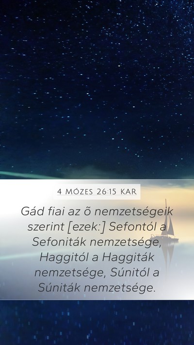 4 Mózes 26:15 KAR Bible Verse Image
