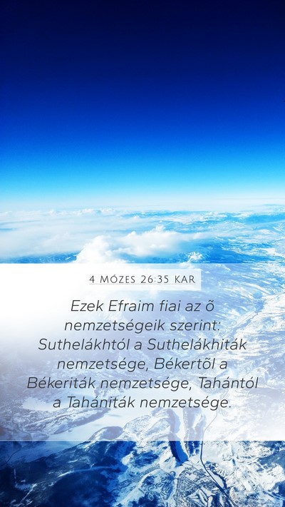 4 Mózes 26:35 KAR Bible Verse Image