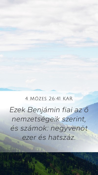 4 Mózes 26:41 KAR Bible Verse Image
