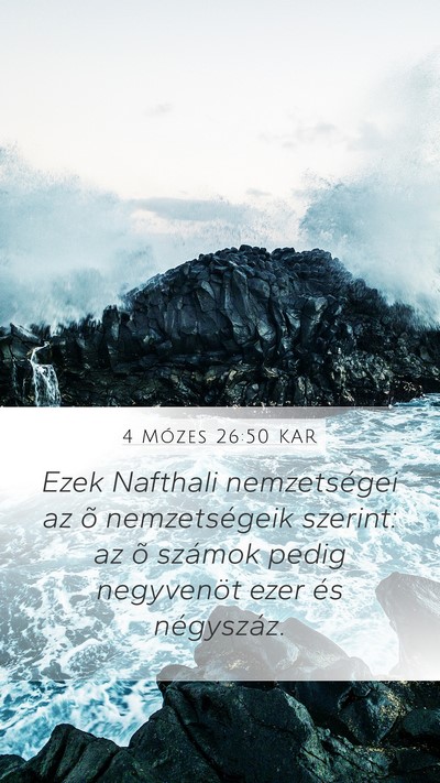 4 Mózes 26:50 KAR Bible Verse Image