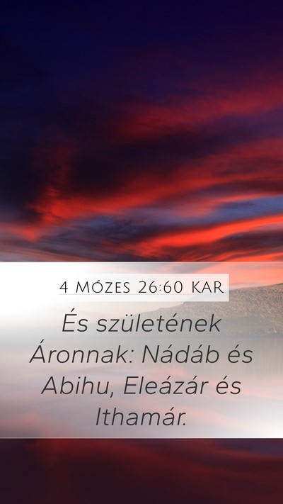 4 Mózes 26:60 KAR Bible Verse Image