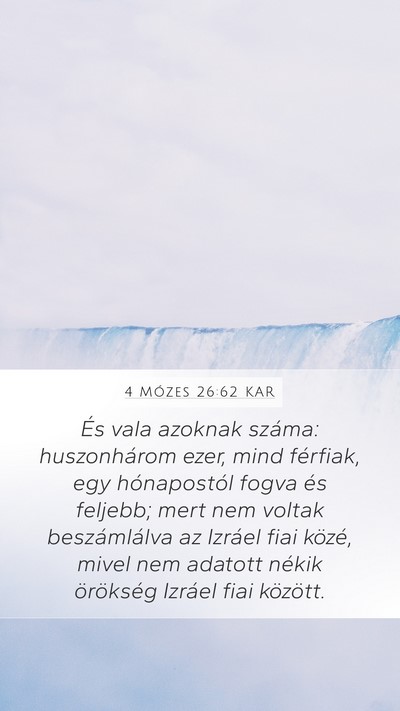 4 Mózes 26:62 KAR Bible Verse Image