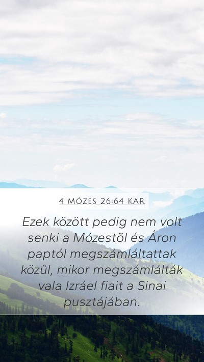 4 Mózes 26:64 KAR Bible Verse Image
