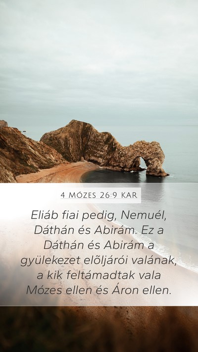 4 Mózes 26:9 KAR Bible Verse Image