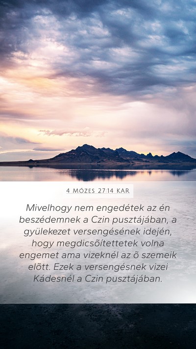 4 Mózes 27:14 KAR Bible Verse Image